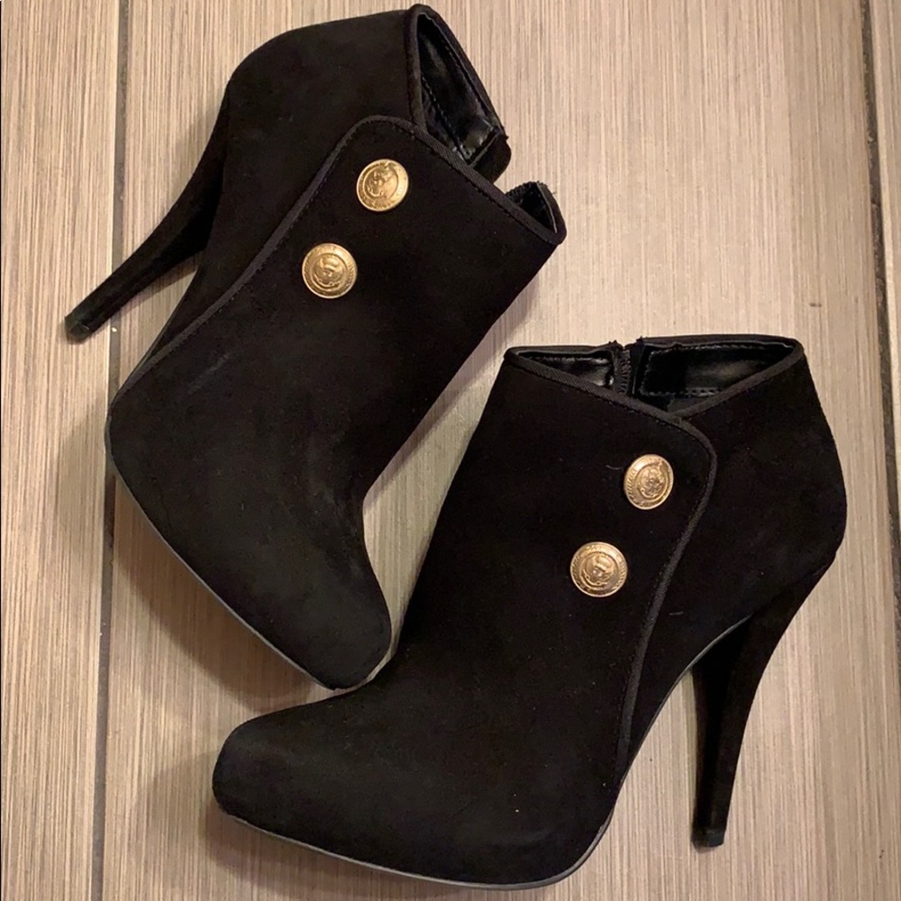 Guess Suede Black Booties